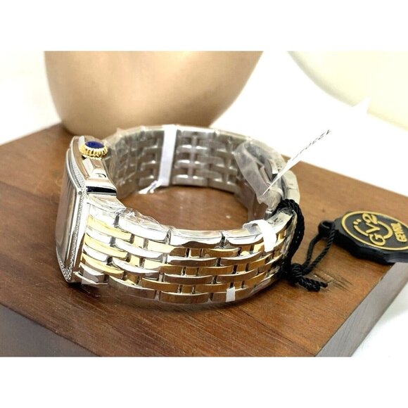 GV2 by Gevril Women's Watch 12304B Swiss Quartz Mother of Pearl Dial 2-Tone - Picture 8 of 13